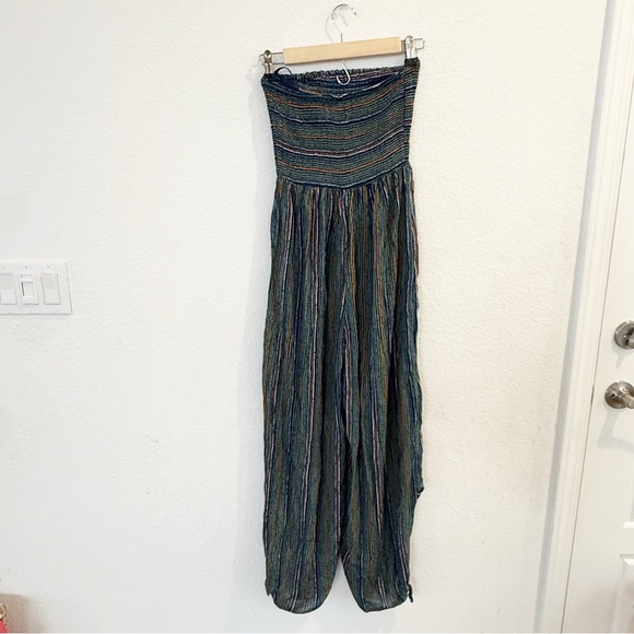 Urban Outfitters- NWT Rambaugh Striped Strapless Jumpsuit- S - Picture 3 of 9